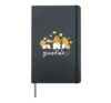 Cute Grandma Women Cute Gnomes with Bees Country Farmhouse Hardcover Journal, Black