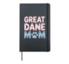Cute Great Dane Mom Art For Women Girls Dog Lover Great Dane Hardcover Journal, Black
