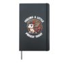 Cute Hedgehogs Feeling A Little Prickly Today Hedgehog Hardcover Journal, Black