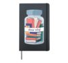 Cute Pocket Design Funny Read Books Lover Bookworm Reading Hardcover Journal, Black