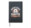 Cute Samoyed Art For Women Girls Samoyed Dog Lover Samoyed Hardcover Journal, Black