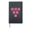 Cute Science Icons Chemistry Physics Biology Set Hardcover Journal, Black