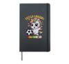 Cute Soccer Unicorn SKILLS LOADING Princess Ready Kick Off Hardcover Journal, Black