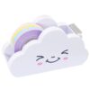 Cute Tape Dispenser Cloud Shape Fun Tape Dispenser with Cutter and Rainbow Tapes for Home School Office Stationary Supplies