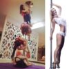 CUTPOIY Spinning Pole Dancing Pole Adjustable Fitness Pole, 45mm Heavy-Duty Portable Dance Pole Kit for Beginner/Professional Dancer, Easy Setup, Silver-3.2M-3.4M/10.5ft-11ft