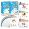 CVC CVCC CVCE CCVC Word Building Activity Cards 100 Writing & Spelling Phonics Flash Cards with 200 Words Phonemic Awareness Classroom Must Have Sight Words Practice Kindergarten Homeschool Supplies
