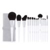 CVXSDFI 14 Pieces of Plain Brocade Makeup Brush Set Full of Eye Shadow Powder Blusher Beauty Tools