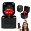 CXY Pop Up Red Lips 3D Printed Prank Box White Elephant Novelty Gag Gift