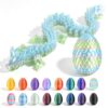 Cybermaker 12in 3D Printed Dragon Egg, Articulated Dragon Toy(Silk Macaron)