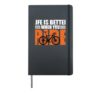 Cycling Gift Bicycle Saying Vintage Retro Bike Hardcover Journal, Black