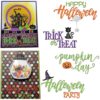 CYFUN DESIGN Halloween Words Dies for Card Making Pumpkin Trick or Treat