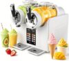 CYMYYDS Machine à Granita à Double Réservoir De 430 W, Sorbetière Avec 7 Programmes Prédéfinis Et Autonettoyage, Idéale Pour Les Margaritas Glacées, Les Cocktails Et Les Smoothies White