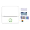 cysyd Thermal Label Printer - Mini Bluetooth Label Maker Inkless 200DPI APP Control Sticker Printer for Photo Text QR Barcode Small Business Home Office with Paper Set