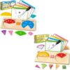 D-FantiX Wooden Fraction Manipulatives Puzzle Set