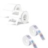 D30 Labels Maker Tape 320pcs Holographic 12 x 40mm 2-Roll & M110 Thermal Labels, 460pcs Printer Labels Stickers White 1.57"x1.18" 2-Roll