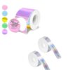 D30 Labels Maker Tape 320pcs Thermal Labels Holographic 12 x 40mm & M110 Thermal Labels 2 Inch 5 Colors Circle Holographic Sticker Printer Labels 1-Roll