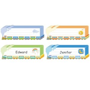 D4DREAM Desk Name Tags for Classroom - 36pcs 10''x3'' Waterproof Self Adhesive Student Nameplates Labels Stickers for Kids Classroom Kindergarten Elementary Back to School Teacher Supplies Must Haves