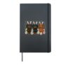 Dachshund Easter Hardcover Journal, Black