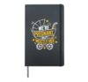 Dad-to-be WE'RE PREGNANT BUT MOSTLY HER Pregnancy Hardcover Journal, Black