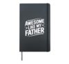 Dad Awesome Like My Father Hardcover Journal, Black