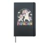 Daddy Unicorn Dabbing Papacorn Hardcover Journal, Black