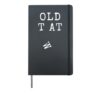Dads Fun Father tees OLD TWAT Adult Hardcover Journal, Black