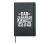 Dad The Man Who Has Everything Except A Full Head Of Hair Hardcover Journal, Black