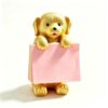 DAECHAO Dog Sticky Note Holder Cute&Super Sticky Notes 3x3，100 Sheets，Pop Up Sticky Note Dispenser，Post It Note Holder，Animal Sticky Note Holder for Desk Cute，Resin Cute Handmade Desk Holder