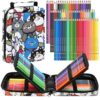 Daerthotk 75 Pack Art Drawing Supplies Set with 72 Color Colored Pencils Kit, Eraser, and Sharpener - Perfect for Drawing and Coloring - Soft Oil-Based Cores Ideal for Artists Adults Beginners
