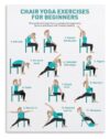 Daily Chair Yoga Stretch Canvas Poster Beginner Friendly Exercise Guide Wall Decor Living Room Bedroom 12x18 Inch