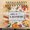 Daily Flip Calendar Dinner Global Delicacies, Every Page in the Perpetual Calendar Has Date & Global Cuisine Introductions, Desk Office Home Decor for Women Men Gifts Desk Accessories for Girls
