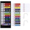 Daily Schedule Pocket Chart Calendar Pocket Chart Visual Schedule Charts Classroom Schedules Pockets Charts with 18 Dry Erase Cards, 13+1 Pockets and 2 Hooks for Classroom Home Office Teacher, Black