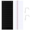 Daily Schedule Pocket Chart Visual Schedule Charts Calendar Pocket Chart Classroom Schedules Pockets Charts with 18 Dry Erase Cards, 13+1 Pockets and 2 Hooks for Classroom Home Office Teacher, Black