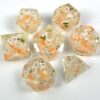Daisy Blossom Dice Liquid Core DND Dice Set, Sharp Edge D&D Dice Full Set, Dungeons and Dragons Polyhedral RPG DND Dice D6, D20, Gift for Gamer