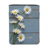Daisy On Wooden Board Book Sleeve with Zipper Front Pocket for Hardcover