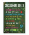 DakbSma Class Rules Poster Metal Tin Sign for Classroom Decorations, Motivational Behavior Expectations Elementary, Secondary Decor, Gifts, First Day Of School, Wall Hanging 8x12 inch