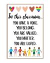 DakbSma In This Classroom Poster Metal Tin Sign Home Decor Wall Hangings Prints Art Educational School Supplies Teacher Appreciation Gift 8x12 inch