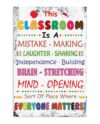 DakbSma This Classroom Is A Mistake Poster Metal Tin Sign Home Decor Wall Hangings Prints Art Educational School Supplies Teacher Appreciation Gift 8x12 inch
