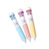DalVick 3Pcs Multicolored Ballpoint Pen 10-Color-in-1 Writing Pens Retractable Ballpoint Pens for Note Taking Journaling Portable Multicolor Writing Tool