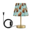 Dalzium 3-Way Dimmable Table Lamp Funny Brown Capybara Bedside Nightstand Lamp for Bedroom, Desk Lamp for Reading Study & Home Office, LED Bulb Included S