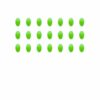 Damiozy 100pcs/set Oval Shaped Luminous Glow Fishing Beads Floating Lure Glowing Sink Bead for Treble Hook Fish Rigs Fish Tackle Pesca (5X8mm)