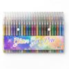 DAMPEN Glitter Gel Pen Set, 48 Colors, 1.0mm Bullet Tip, High-Capacity Ink,Vibrant Rich Colors (48 COLORS)