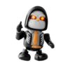  Dancing Halloween Robot Skeleton Toyt, Skeleton Robot, Animated Toy with Music & LED Eyes, 3-Way Movement Party Prop