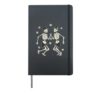Dancing Skeletons with Clovers Hardcover Journal, Black