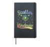 Dandelions Scatter Kindness Dandelion Flower Love Awareness Hardcover Journal, Black