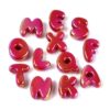 DanLingJewelry 150Pcs Random Acrylic Iridescent Letter Beads for DIY Craft