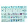 DAO-UPPSE 4-Layer Mahjong Set 160 Tiles - Premium Acrylic American Game with Dice & Bag(Blue and White)