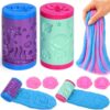DaoDaoZhu Sensory Sand Kit with Rollers, Stretch Magic Sand Toys for Kids