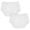 dappi Reusable Waterproof Diaper Pants, 100% Nylon Taffeta, Leak-Proof & Rip-Proof for Potty Training & Swimming, Newborn (up to 13 pounds), 2 Count