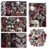 Dark Romance Cardstock Inserts, 12 Pcs for Clear Cases